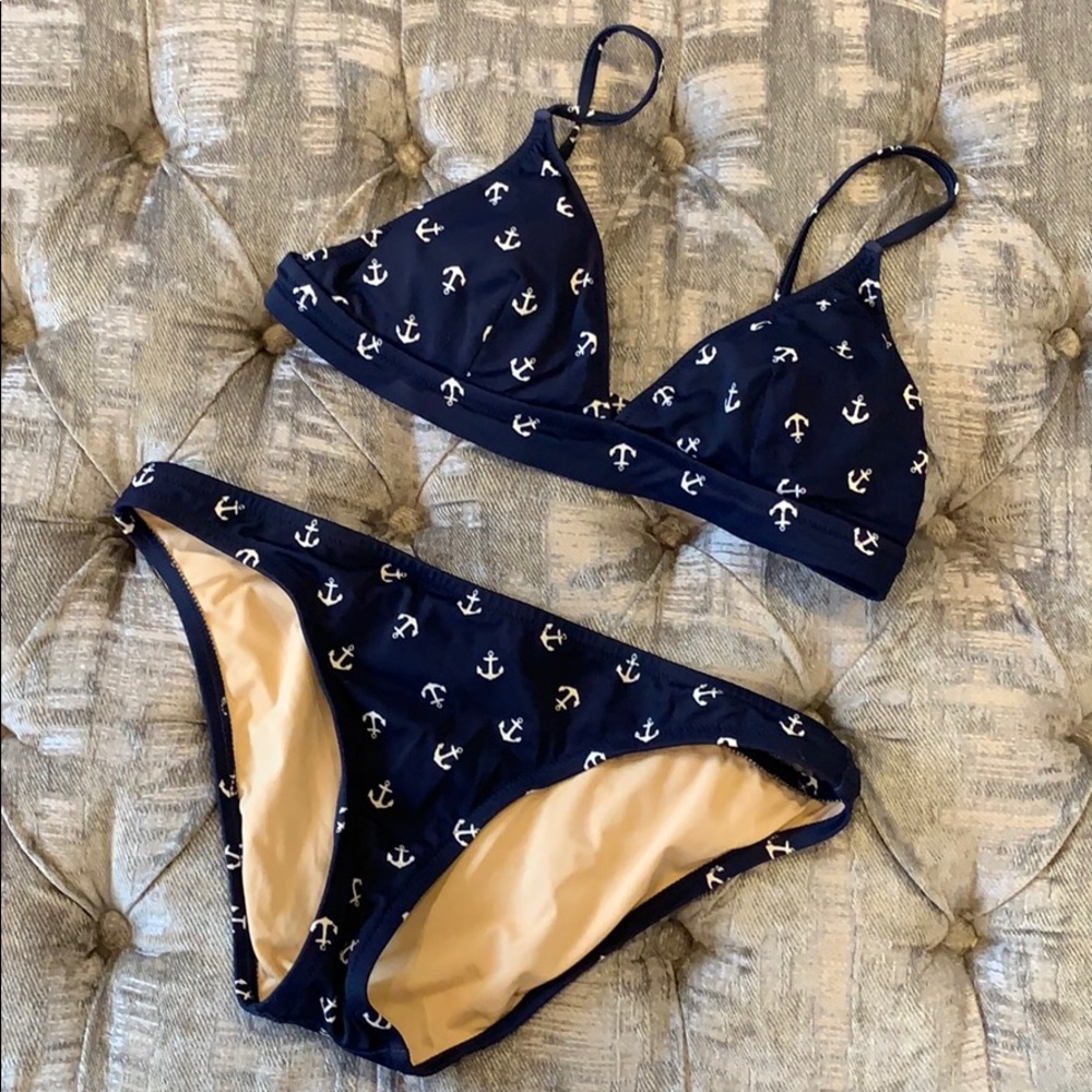J CREW NAUTICAL PRINT BIKINI